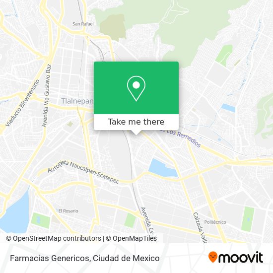 Mapa de Farmacias Genericos