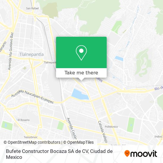 Mapa de Bufete Constructor Bocaza SA de CV