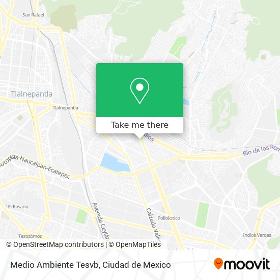 Medio Ambiente Tesvb map