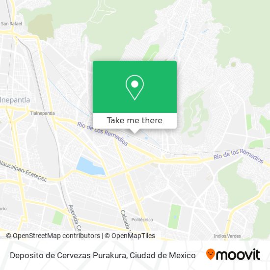 Mapa de Deposito de Cervezas Purakura