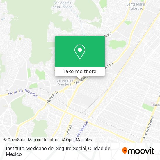 Mapa de Instituto Mexicano del Seguro Social