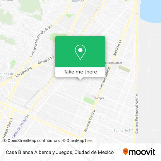 Casa Blanca Alberca y Juegos map