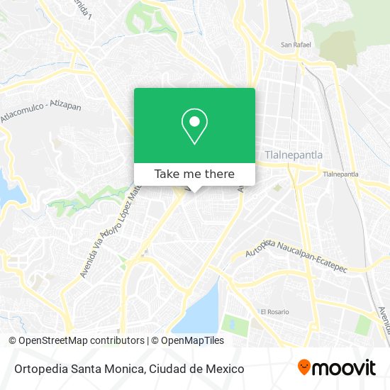 Mapa de Ortopedia Santa Monica