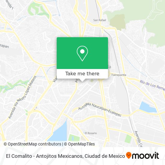 Mapa de El Comalito - Antojitos Mexicanos