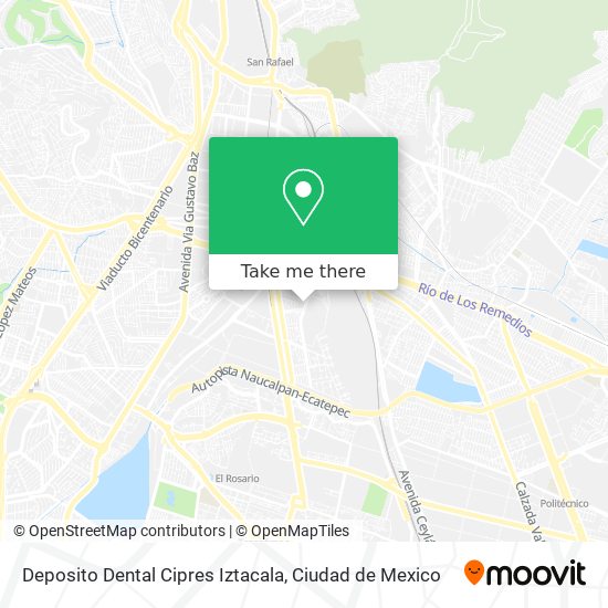 Mapa de Deposito Dental Cipres Iztacala