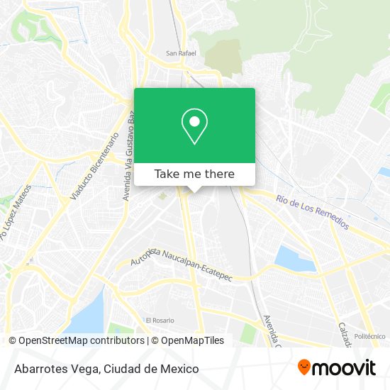 Abarrotes Vega map