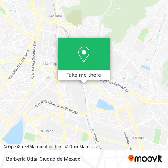 Barbería Udai map