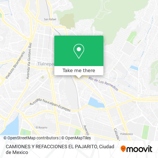 Mapa de CAMIONES Y REFACCIONES EL PAJARITO