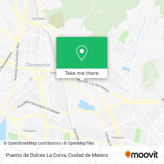 Puesto de Dulces La Curva map