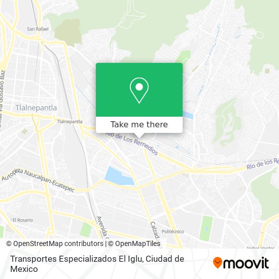 Mapa de Transportes Especializados El Iglu