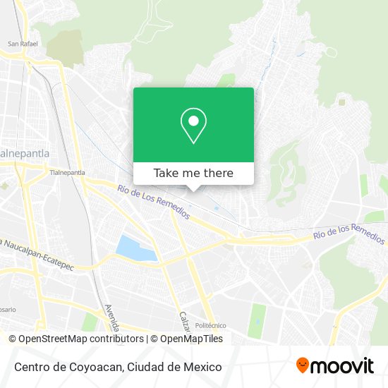 Centro de Coyoacan map