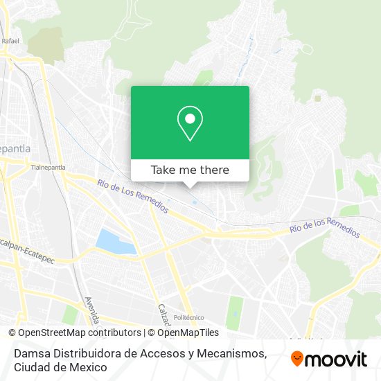 Damsa Distribuidora de Accesos y Mecanismos map