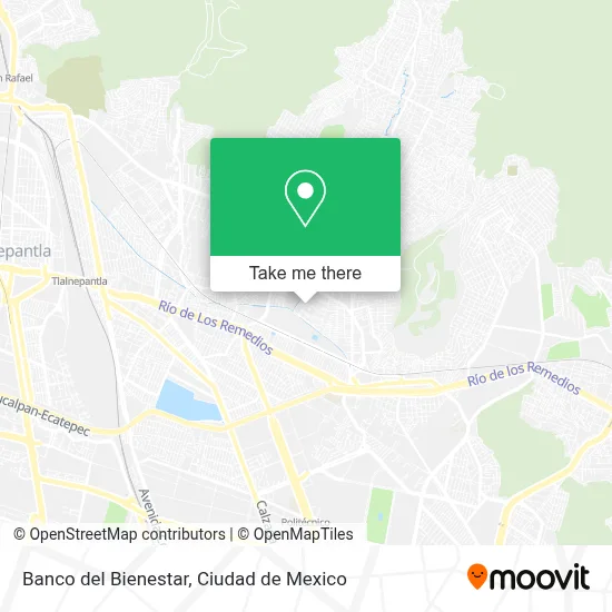 Banco del Bienestar map