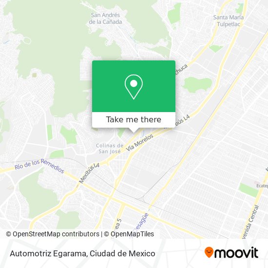 Automotriz Egarama map
