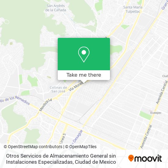 Otros Servicios de Almacenamiento General sin Instalaciones Especializadas map