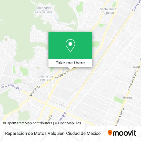 Mapa de Reparacion de Motos Valquien