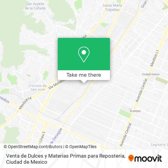 Venta de Dulces y Materias Primas para Reposteria map