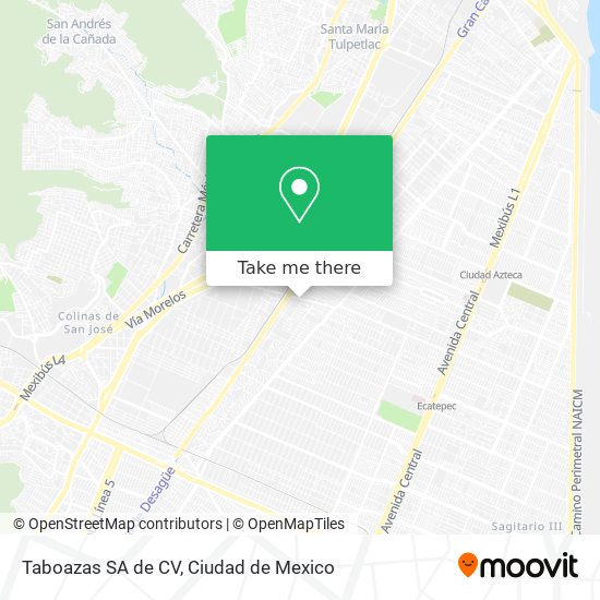 Taboazas SA de CV map