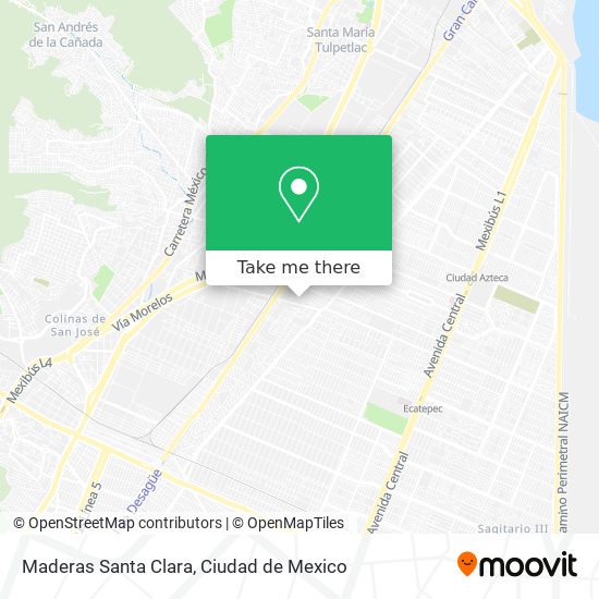 Mapa de Maderas Santa Clara