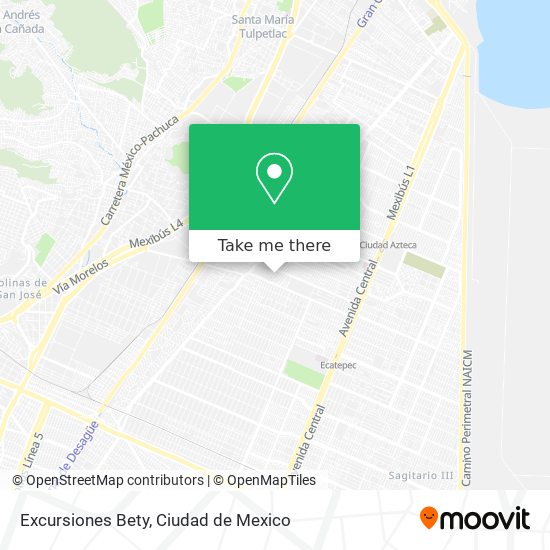 Excursiones Bety map