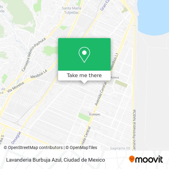 Mapa de Lavanderia Burbuja Azul
