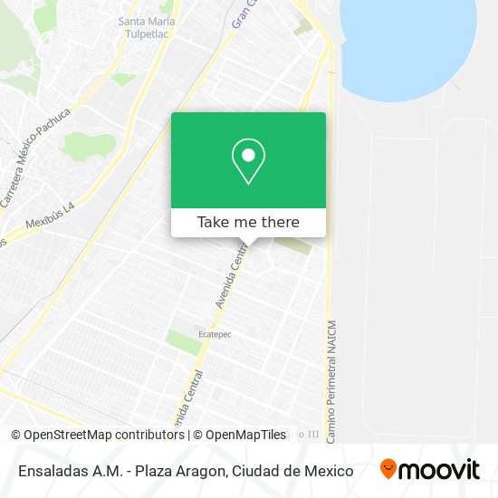 Mapa de Ensaladas A.M. - Plaza Aragon