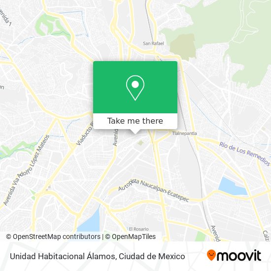 Unidad Habitacional Álamos map