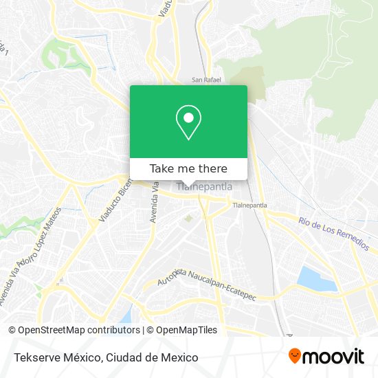Tekserve México map