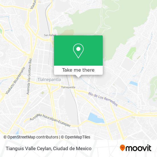 Mapa de Tianguis Valle Ceylan