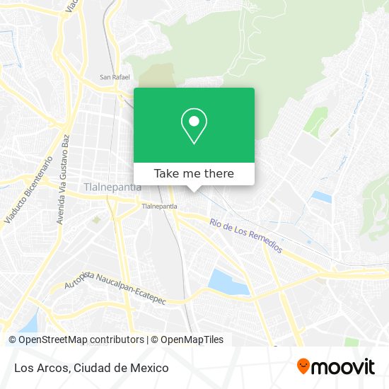 Los Arcos map