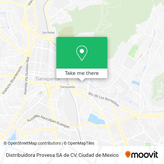 Distribuidora Provesa SA de CV map