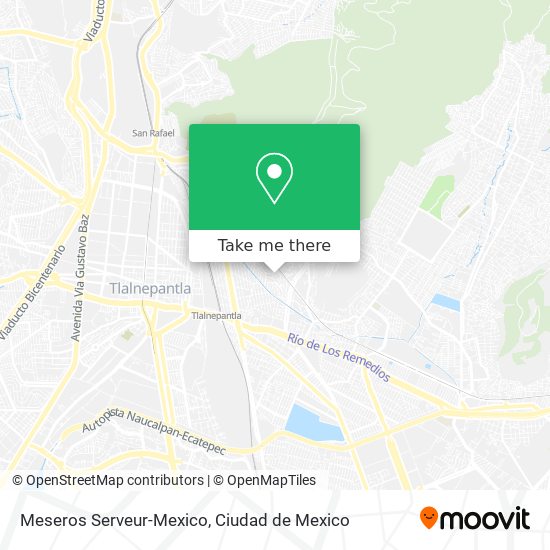 Meseros Serveur-Mexico map