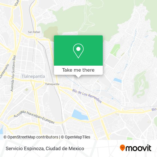 Servicio Espinoza map