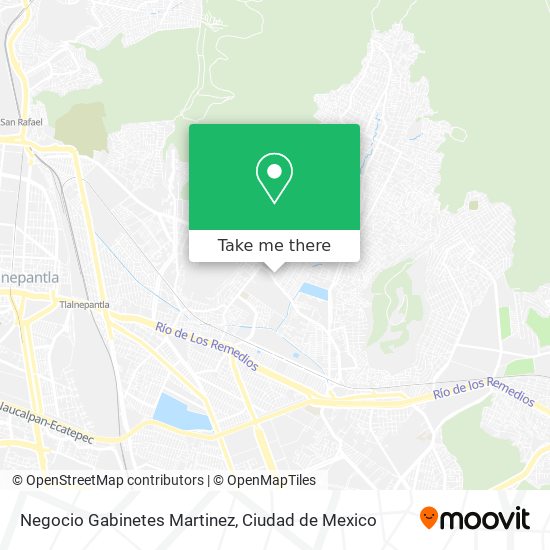 Negocio Gabinetes Martinez map