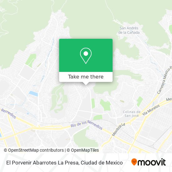 Mapa de El Porvenir Abarrotes La Presa