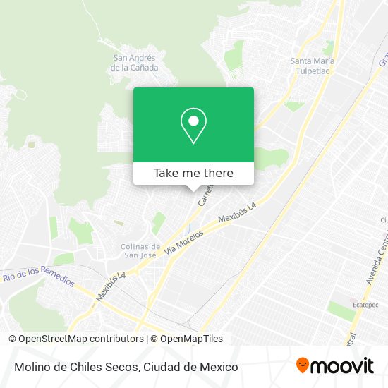 Mapa de Molino de Chiles Secos