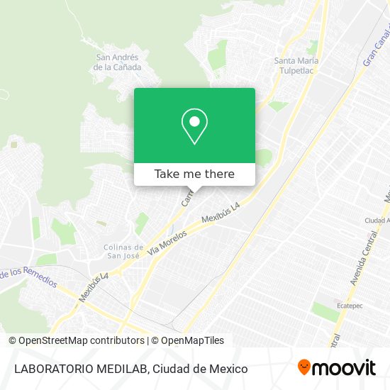 LABORATORIO MEDILAB map