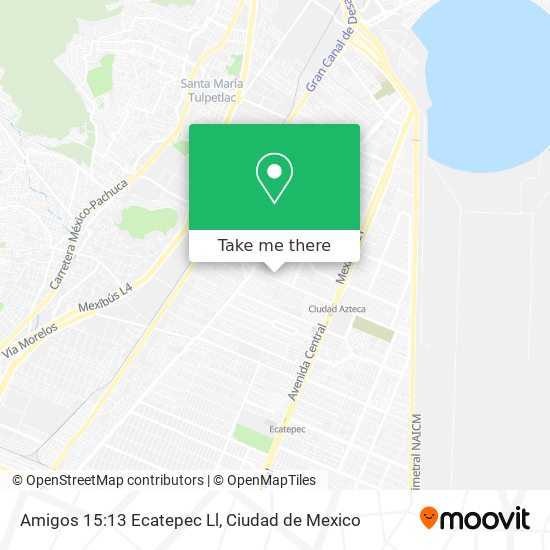 Amigos 15:13 Ecatepec Ll map