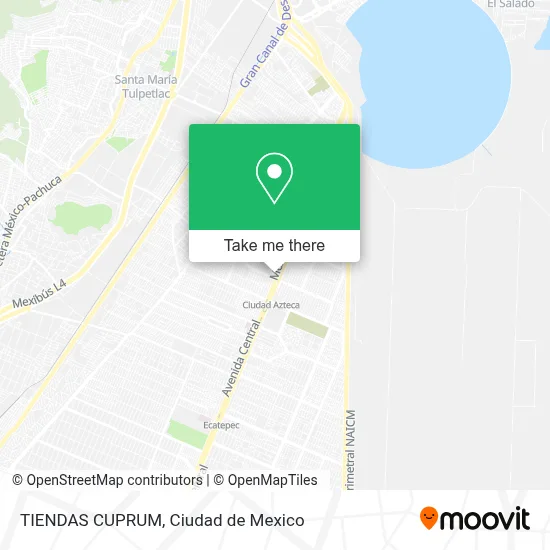 TIENDAS CUPRUM map
