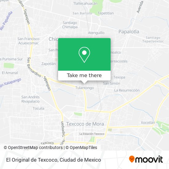 El Original de Texcoco map