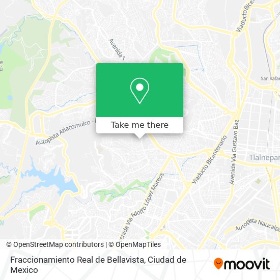 Mapa de Fraccionamiento Real de Bellavista