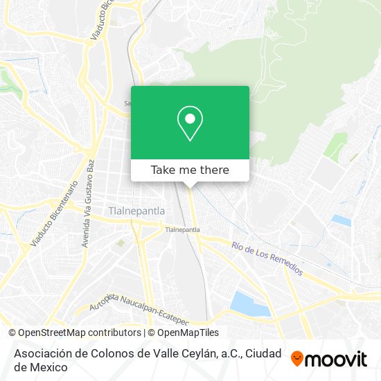 Asociación de Colonos de Valle Ceylán, a.C. map