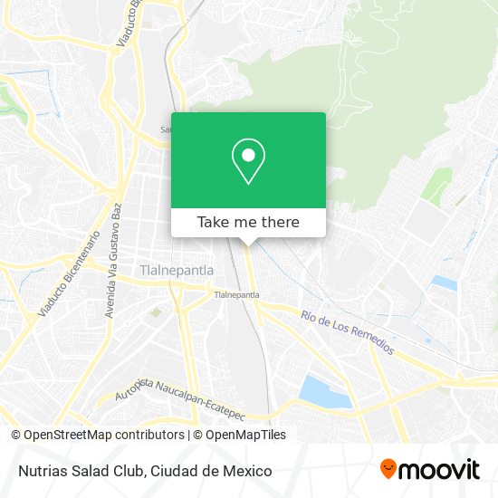 Nutrias Salad Club map