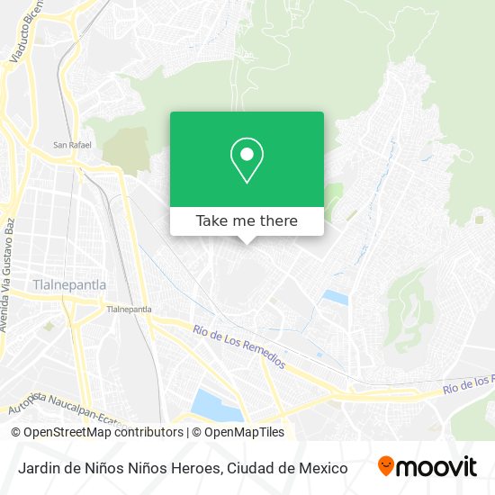 Jardin de Niños Niños Heroes map