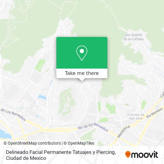 Delineado Facial Permanente Tatuajes y Piercing map