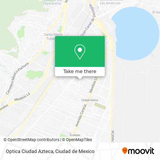 Optica Ciudad Azteca map
