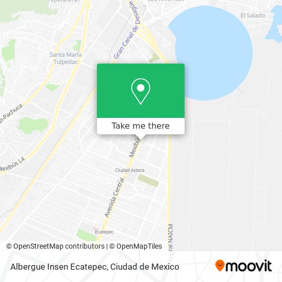 Albergue Insen Ecatepec map