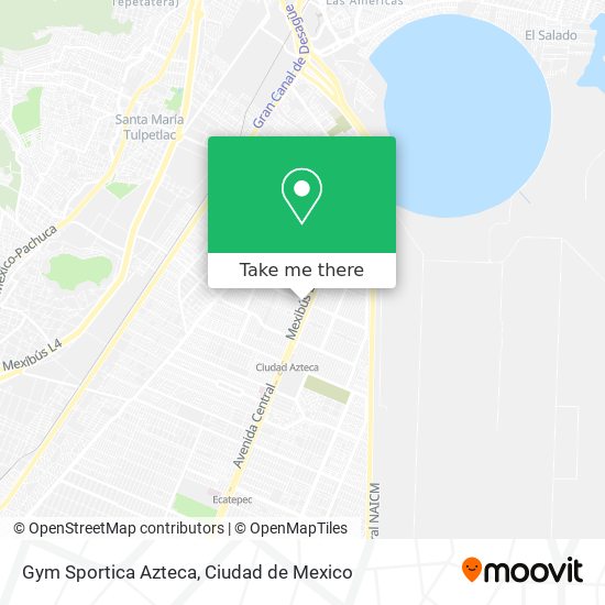 Mapa de Gym Sportica Azteca