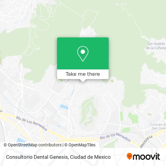 Mapa de Consultorio Dental Genesis