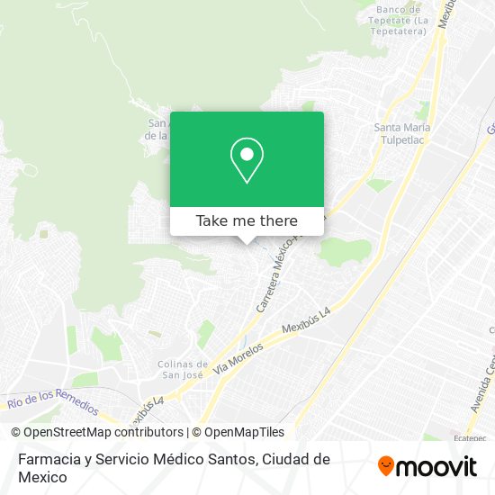 Farmacia y Servicio Médico Santos map